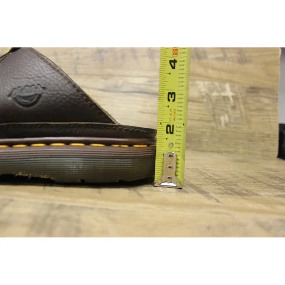 Dr.‎ Martens Unisex Leather Criss Cross Slip On Slide Sandals Vintage Size 8